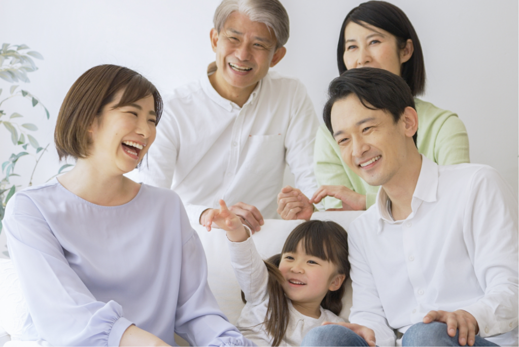 Família sorrindo